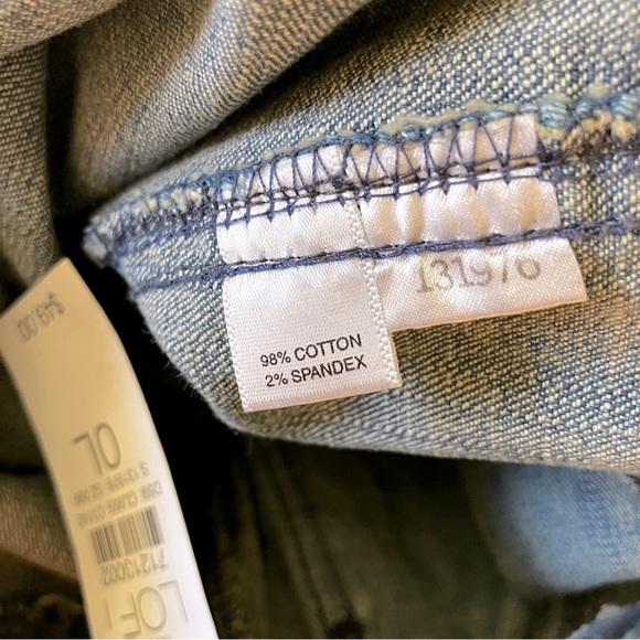 NWT LOFT👖0 Long, 0 Tall Inseam - Picture 7 of 9